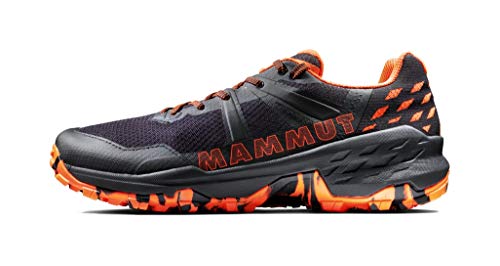 Mammut Sertig II Low, Zapatillas de Senderismo Hombre, Black Vibrant Orange, 42 EU