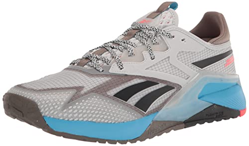 Reebok Nano X2 Tr Adventure Cross - Zapatillas deportivas para hombre, color gris puro/gris trek y aguamarina radiante, talla 9.5, Blanco, 42.5 EU