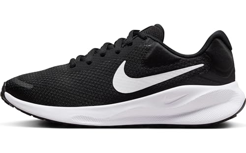 Nike Revolution 7, Sneaker Mujer, Negro Y Blanco, 37.5 EU