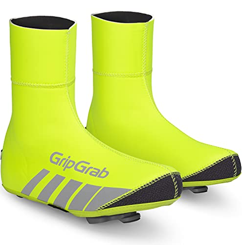 GripGrab Cubrezapatos Unisex para Adultos RaceThermo de Neopreno, cálidos, Impermeables, Resistentes al Viento, para Ciclismo, Color Amarillo Hi-Vis, 48/49 (2023)