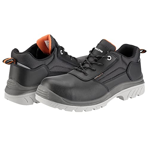 Bellota 72308NJS342 - Zapato de Seguridad Comp+ Negra S3 de Hombre y Mujer (Talla 42) de Piel Hidrofugada Lisa, Acolchada y con Zonas Reforzadas Antiabrasión