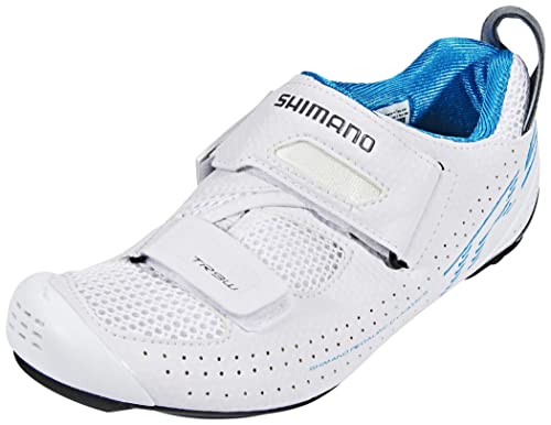 SHIMANO Zapatillas de Ciclismo para triatlón, SH-tr9, Talla Cierre de Velcro SPD-SL, Mujer, Multicolor, 39 UE