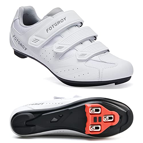 Hombre Zapatillas de Ciclismo para Mujer, Zapatillas Peloton Compatibles SPD ARC Look Delta con Tacos, Zapatillas Unisex Montar Bicicleta Interior, Zapatillas Bicicletas de Carretera Exterior WT EU 37