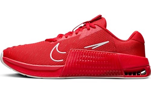 Nike Metcon 9, Bajo Hombre, University Red/Pure Platinum-Gym Red, 44 EU