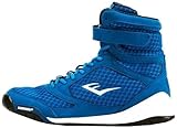 Everlast New Elite High Top Boxing Shoes - Black, Blue, Red (8 D(M) US, Blue)