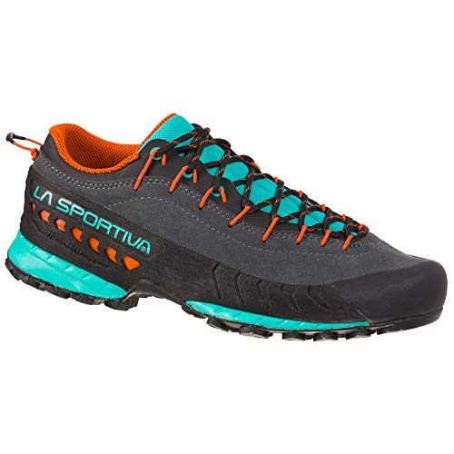 LA SPORTIVA TX4 Woman, Zapatillas de montaña Mujer, Carbon/Aqua, 37 EU