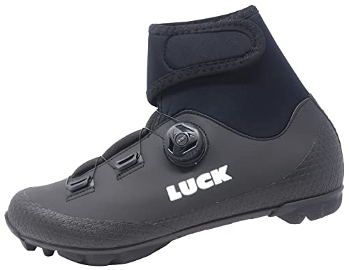 LUCK Fenix, Zapatillas de Ciclismo MTB para Invierno, con Suela de Carbono y Goretex. (Numeric_43)