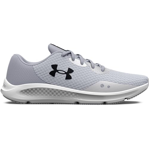 Under Armour Mujer UA W Charged Pursuit 3 Zapatillas para Correr, Halo Gray/Mod Gray/Black, 39 EU