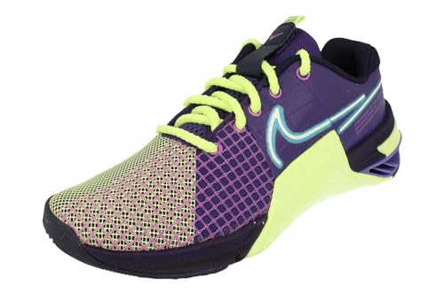 NIKE Metcon 8 AMP Mujeres Trainers DV1168 Sneakers Zapatos (UK 7.5 US 10 EU 42, Deep Purple Baltic Blue 500)