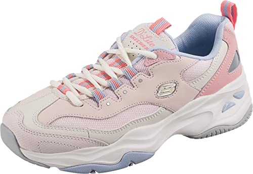 Skechers D'Lites 4.0 Fresh Diva, Zapatillas Mujer, Mauve/Purple/White, 37 EU