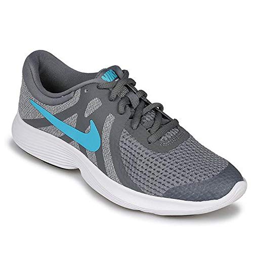 Nike Revolution 4 (GS), Zapatillas de Atletismo Hombre, Multicolor (Cool Grey/Blue Fury/Pure Platinum/Black 014), 40 EU
