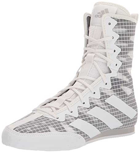 adidas Hog 4 - Zapatillas de boxeo unisex para adulto, Blanco Blanco Gris, 5.5 US Women/5.5 US Men