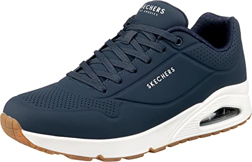 Skechers Uno Stand On Air, Zapatillas Hombre, Navy Durabuck Trim, 43 EU