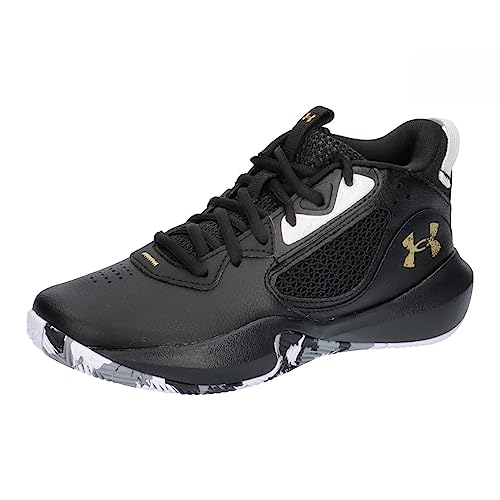 Under Armour Grade School UA Lockdown 6 Basketball Shoes, Corte Performancence Unisex Adulto, Negro, 40 EU