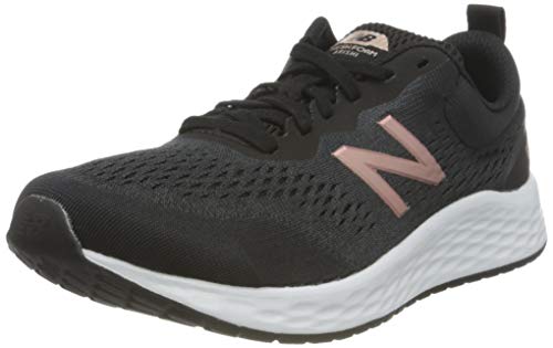 New Balance Fresh Foam Arishi V3, Zapatillas para Correr Mujer, Black White Rose Gold, 35 EU Ancho