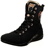 Venum Zapatos de Boxeo Elite, Unisex Adulto, Bronce Negro, 7 Men/ 8.5 Women