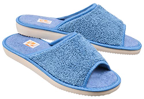 Bosaco Zapatillas De Casa Mujer Pantuflas Casa para Mujer … (40 EU, Bath Azul 1)