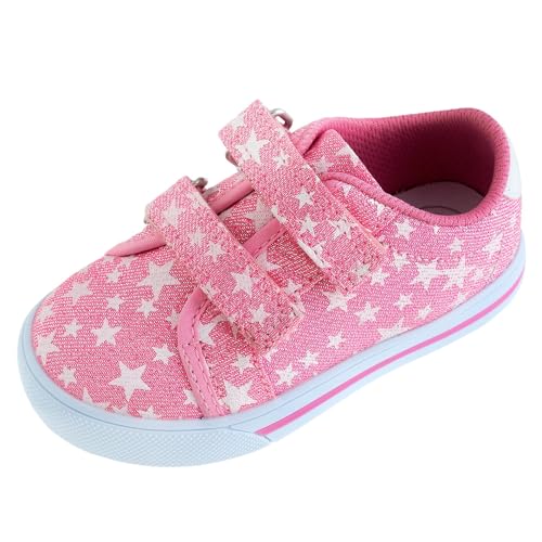 Chicco Sneakers con Double Velcro, Cómodo, ligero, flexible y transpirable, Niñas, Rosa, 25 EU